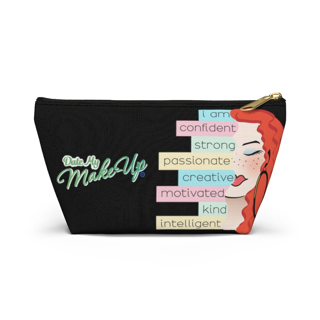 I Am Sweet Ginger Dewey Noir Makeup Bag