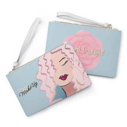 Pink Hair Dewey Clutch Bag