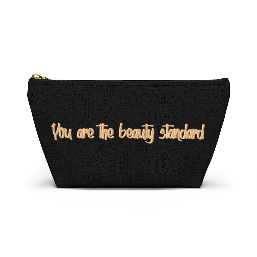 I Am Freckled Caramel Dewey Noir Makeup Bag