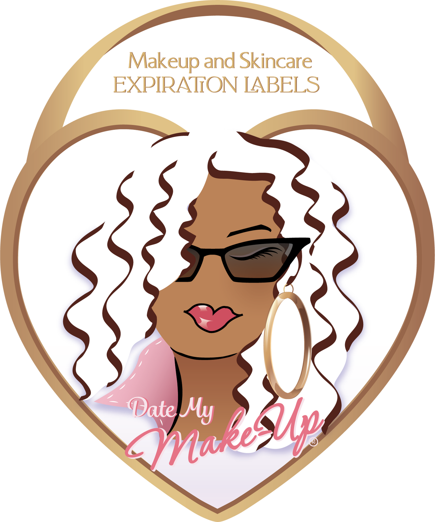 MAKEUP AND SKINCARE EXPIRATION LABEL - COOL PINK DEWEY