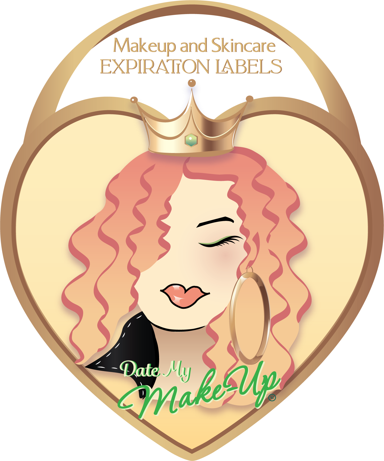 MAKEUP AND SKINCARE EXPIRATION LABEL - THE YELLOW QUEEN