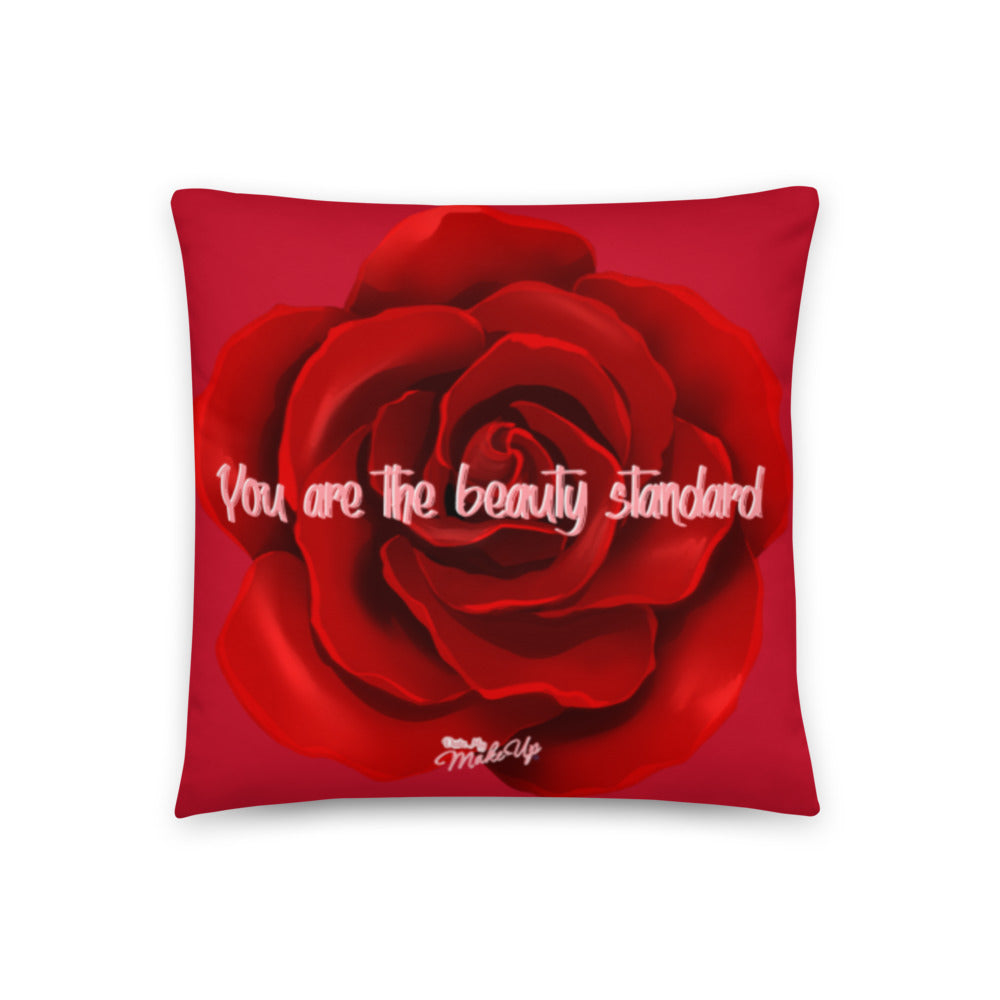 Beautiful Brown Rose Dewey Pillow