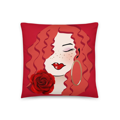 Sweet Ginger Rose Dewey Pillow