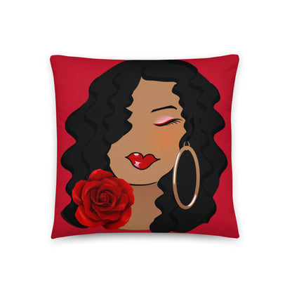 Caramel Rose Dewey Pillow