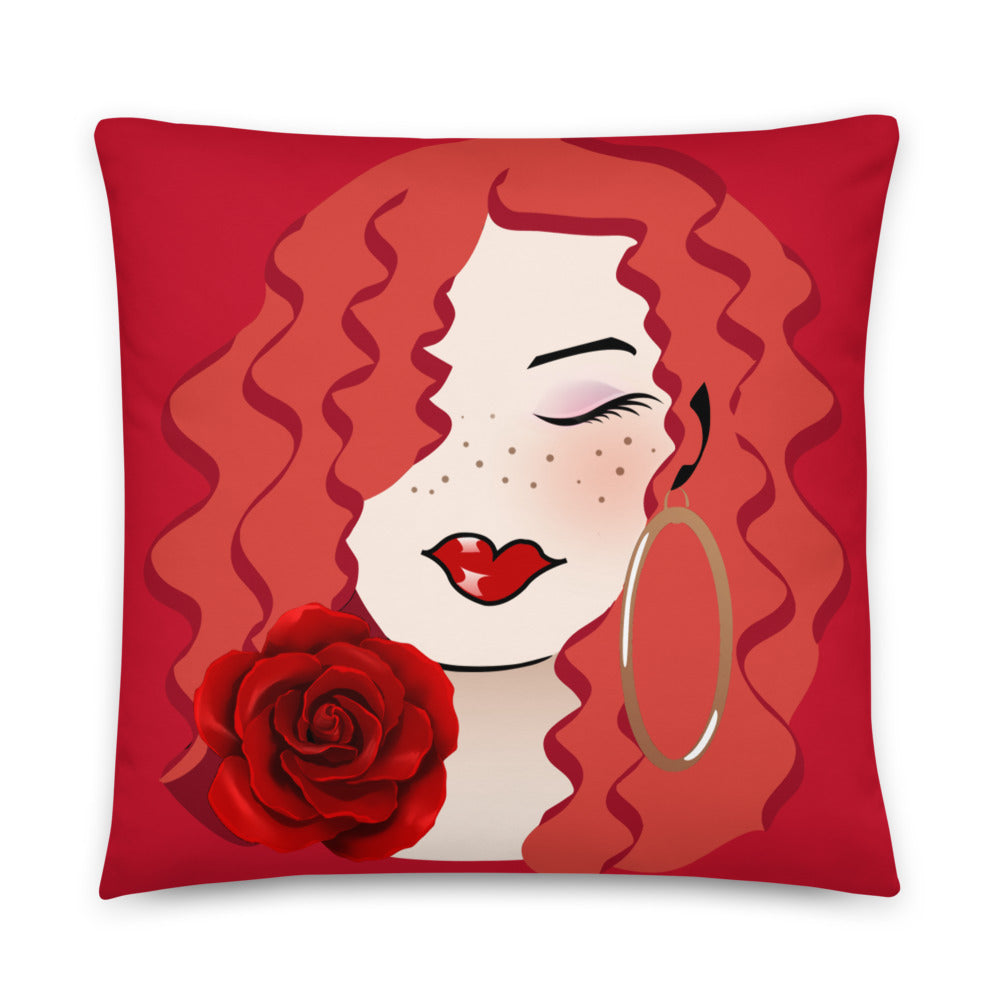Sweet Ginger Rose Dewey Pillow