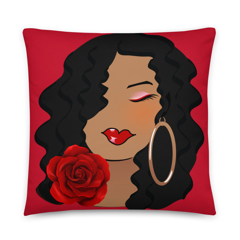 Caramel Rose Dewey Pillow