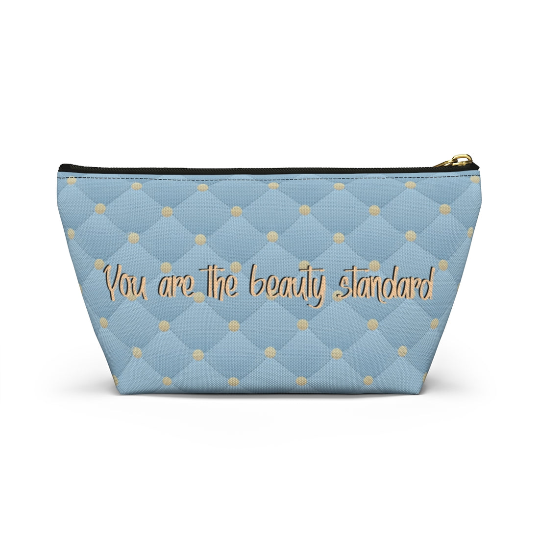 Freckled Carmel Dewey Quilt Makeup Bag
