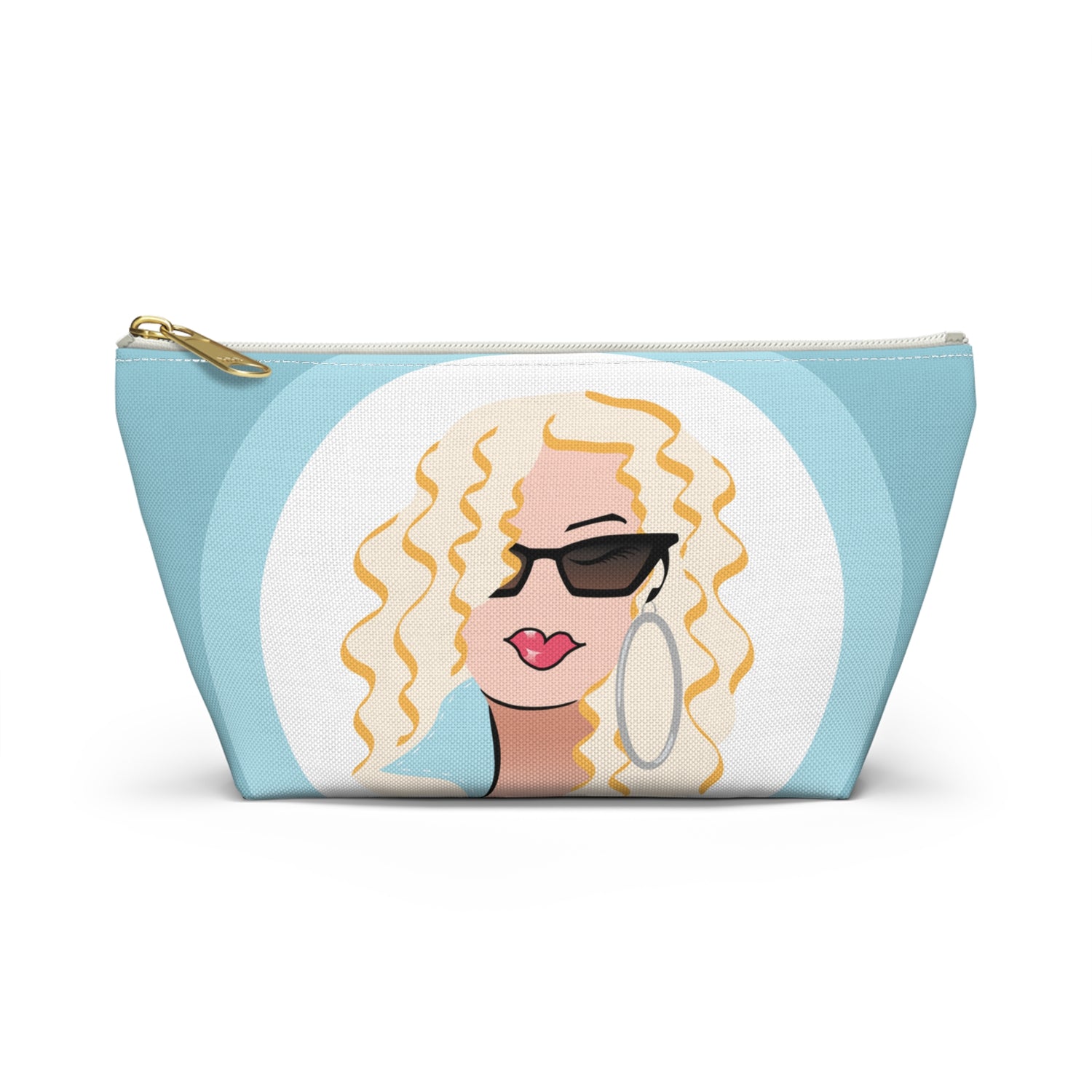Blonde Sunglasses Dewey Makeup Bag