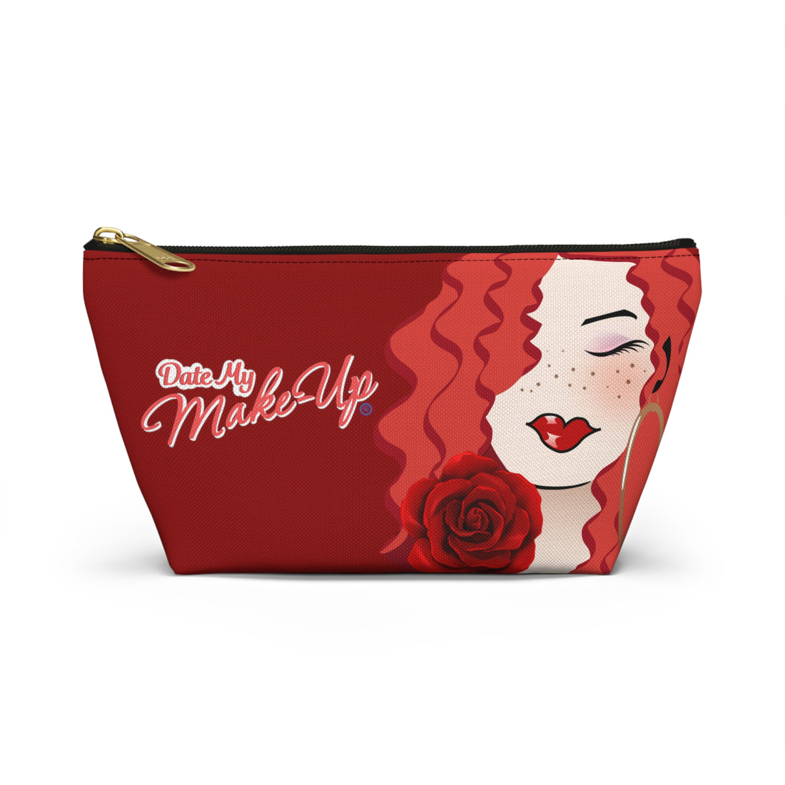 Red Rose Sweet Ginger Dewey Makeup Bag