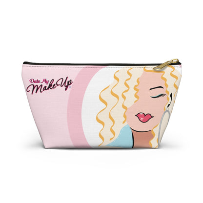 Beach Blonde Dewey Circle Pink Makeup Bag