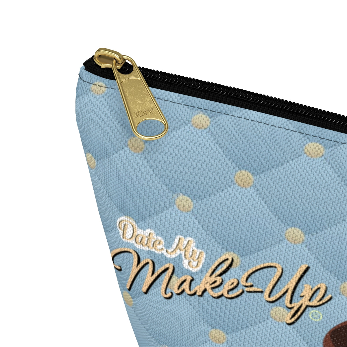 Freckled Carmel Dewey Quilt Makeup Bag