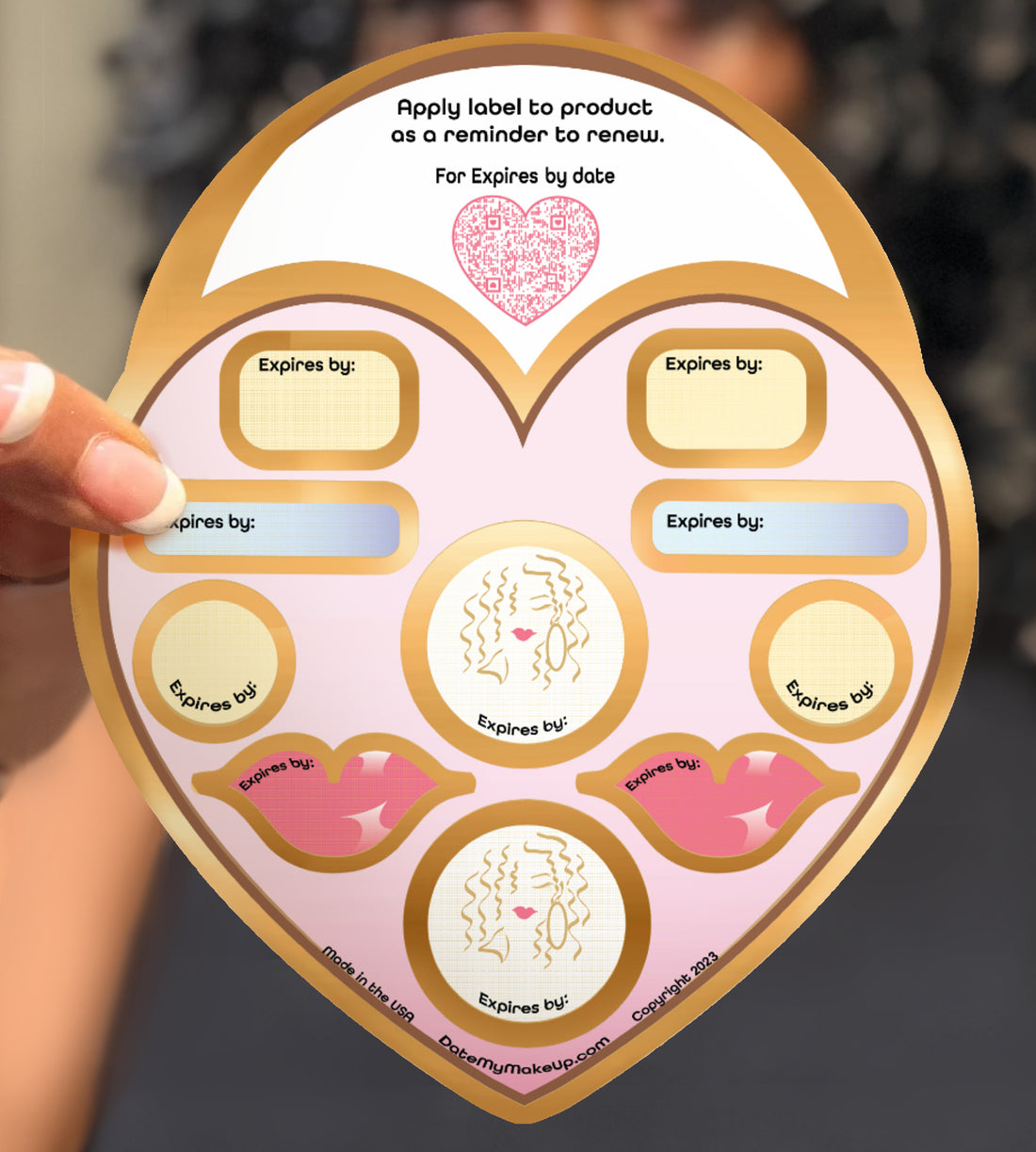 THE PINK QUEEN DEWEY EXPIRATION DATE LABELS